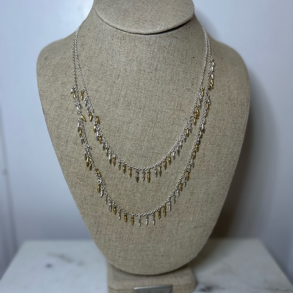 Stella&Dot Renegade Mixed Metal Necklace - like new/display only